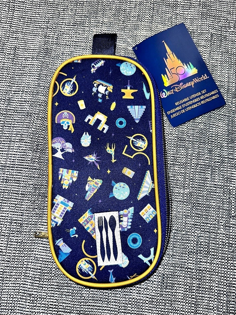 Disney Walt Disney World 50th Anniversary Travel Cutlery Set